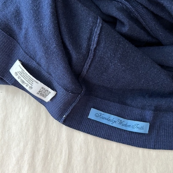 𝅺robert Graham l Wool/Silk Blend Blue Long Sleeve Cardigan - Picture 6 of 7